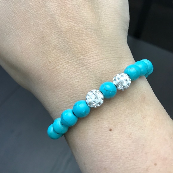 NEW!💙💎TURQUOISE!💎NATURAL STONE!💎💙BRACELET!💎 - Picture 2 of 4